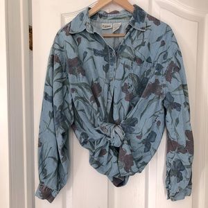 Vintage Capacity Floral Button Up Shirt